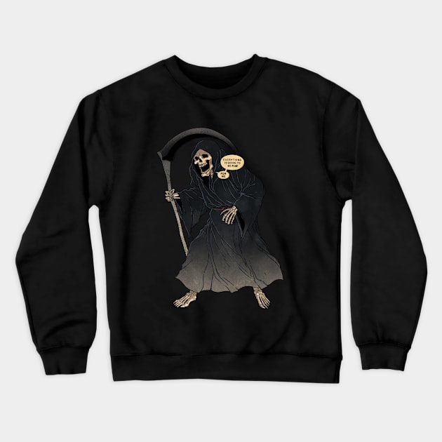 Grinning reaper Crewneck Sweatshirt by FanFreak